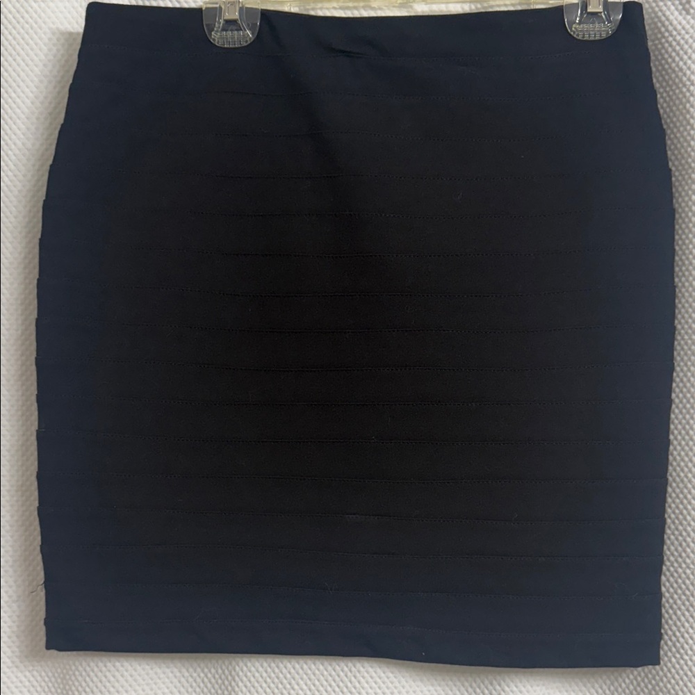 Dalia Collection Black Pencil Mini Skirt